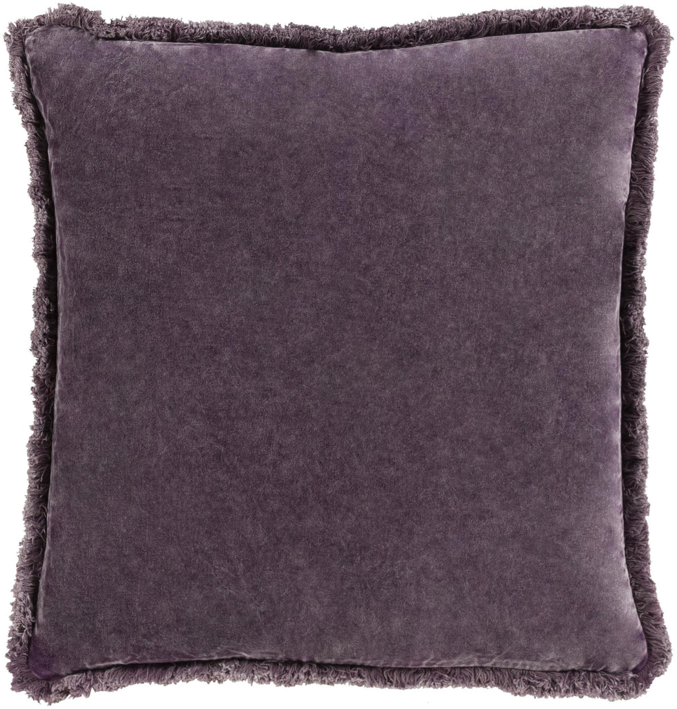 Surya Washed Cotton Velvet WCV-006 Lavender 18"H x 18"W Pillow Kit