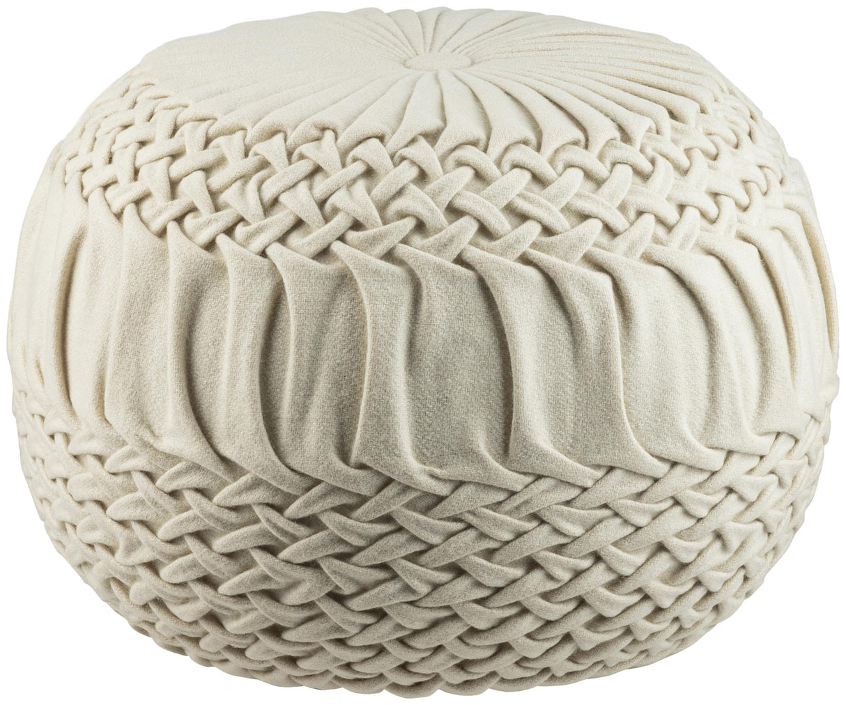 Surya Alana AAPF-001 14"H x 18"W x 18"D Pouf