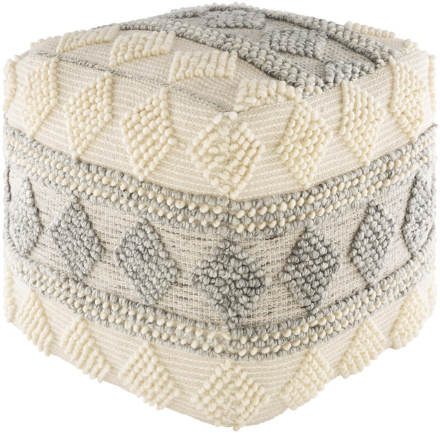 Surya Anders ARPF-006 18"H x 18"W x 18"D Pouf