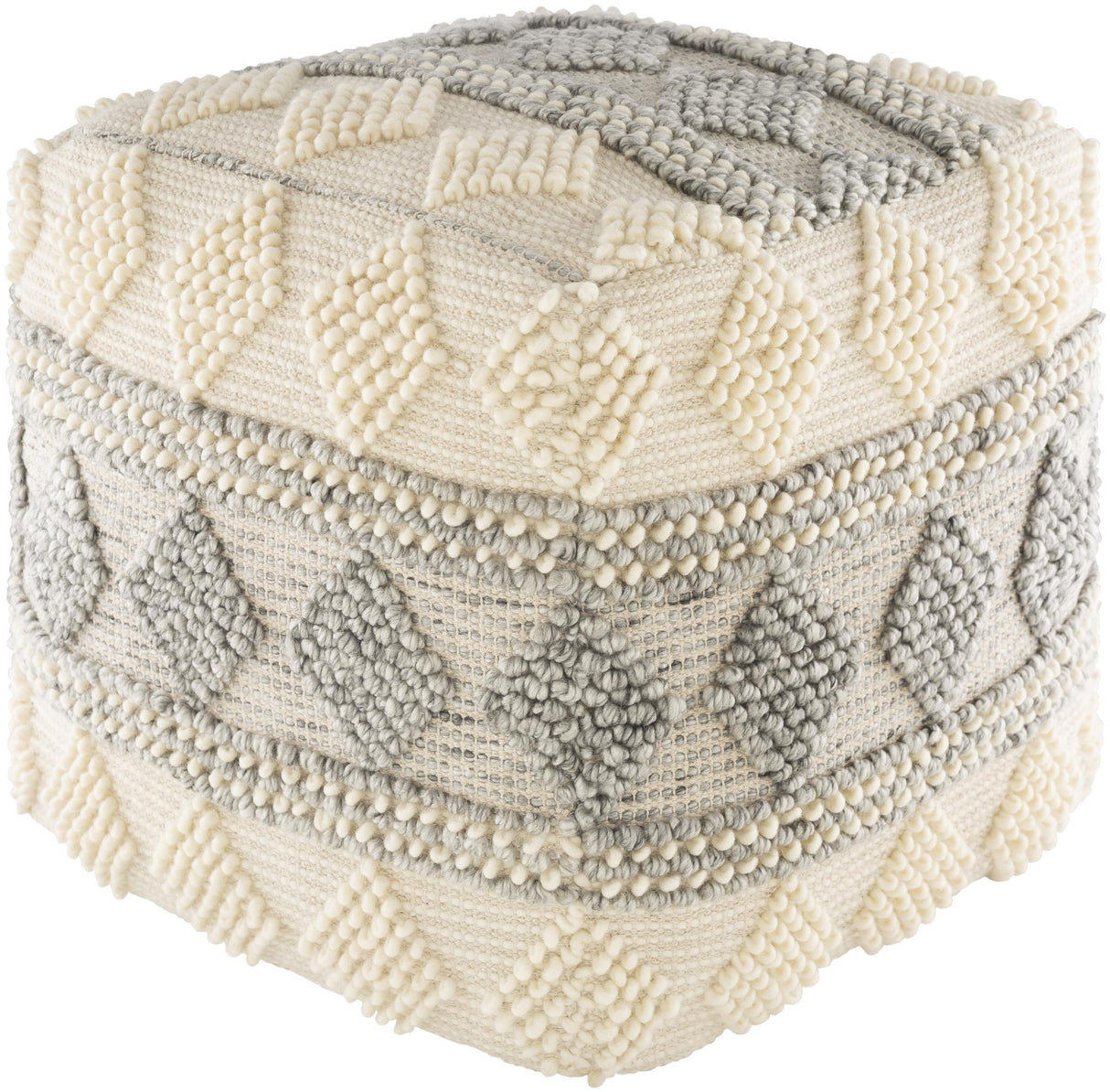 Surya Anders ARPF-006 18"H x 18"W x 18"D Pouf