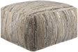 Surya Anthracite ATPF-001 13"H x 24"W x 24"D Pouf
