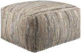 Surya Anthracite ATPF-001 13"H x 24"W x 24"D Pouf