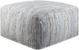 Surya Anthracite ATPF-002 13"H x 24"W x 24"D Pouf