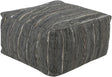 Surya Anthracite ATPF-003 13"H x 24"W x 24"D Pouf