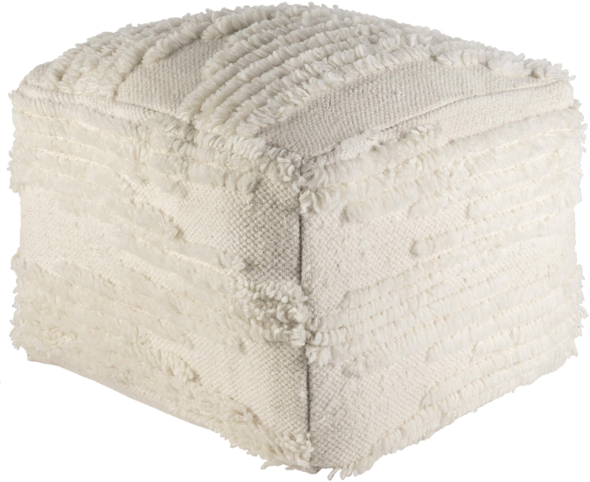 Surya Apache APPF-006 20"H x 20"W x 14"D Pouf