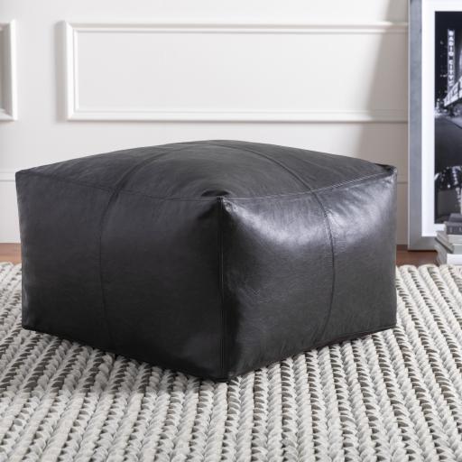 Surya Barrington BIPF-002 13"H x 22"W x 22"D Pouf