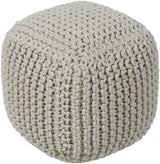 Surya Braga BGPF-001 16"H x 16"W x 16"D Pouf