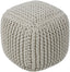 Surya Braga BGPF-001 16"H x 16"W x 16"D Pouf