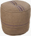 Livabliss Burlap POUF-13 17"H x 18"W x 18"D Pouf