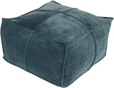 Surya Cotton Velvet CVPF-004 13"H x 24"W x 24"D Pouf