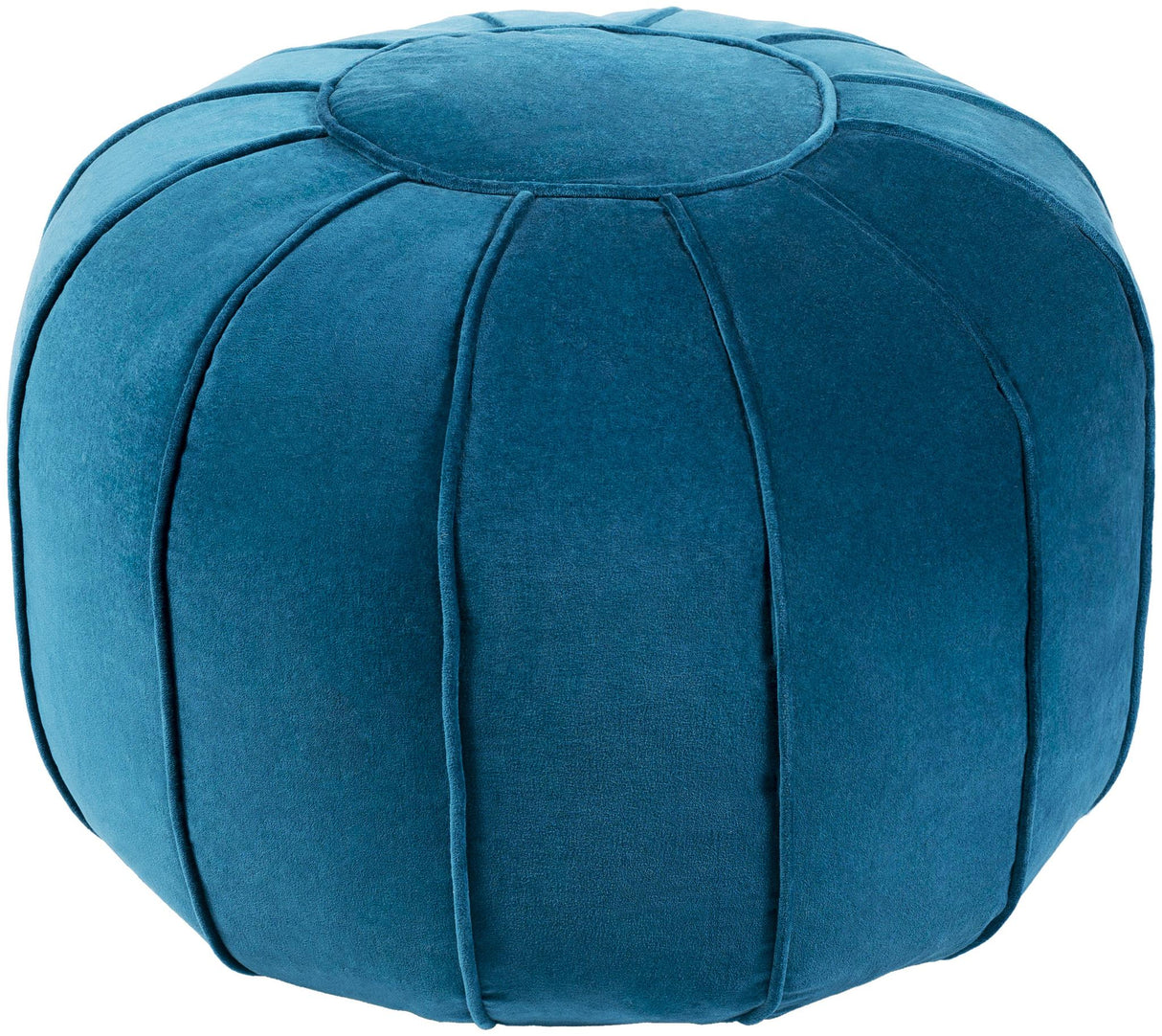 Surya Cotton Velvet CVPF-004 13"H x 24"W x 24"D Pouf