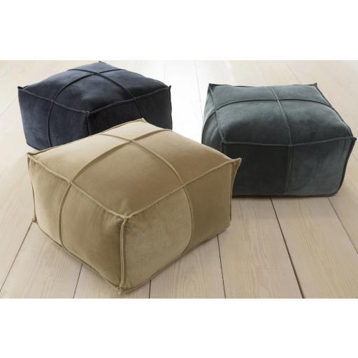 Surya Cotton Velvet CVPF-004 Pouf