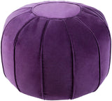 Surya Cotton Velvet CVPF-006 13"H x 24"W x 24"D Pouf
