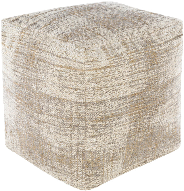 Surya Dalen DAPF-001 18"H x 18"W x 18"D Pouf