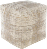 Surya Dalen DAPF-001 18"H x 18"W x 18"D Pouf