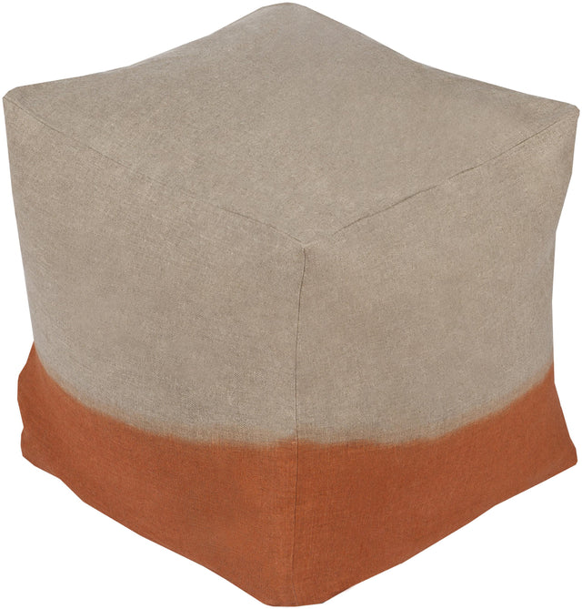 Surya Dip Dyed DDPF-007 18"H x 18"W x 18"D Pouf