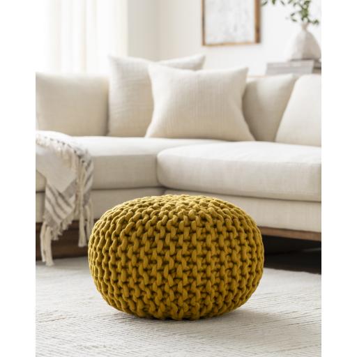 Surya Fargo FGPF-006 14"H x 20"W x 20"D Pouf
