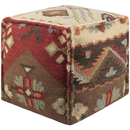 Surya Frontier POUF-17 18"H x 18"W x 18"D Pouf