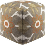 Surya Frontier POUF-33 18"H x 18"W x 18"D Pouf