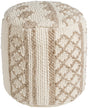 Surya Gobi GBPF-001 16"H x 16"W x 16"D Pouf