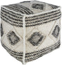 Surya Hygge HGPF-001 18"H x 18"W x 18"D Pouf