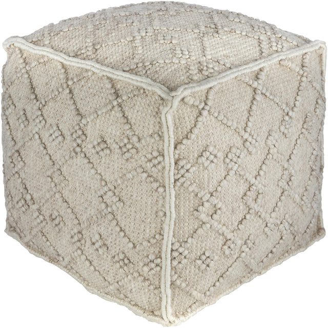 Surya Hygge HGPF-002 18"H x 18"W x 18"D Pouf
