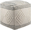 Surya Hygge HGPF-003 18"H x 18"W x 18"D Pouf