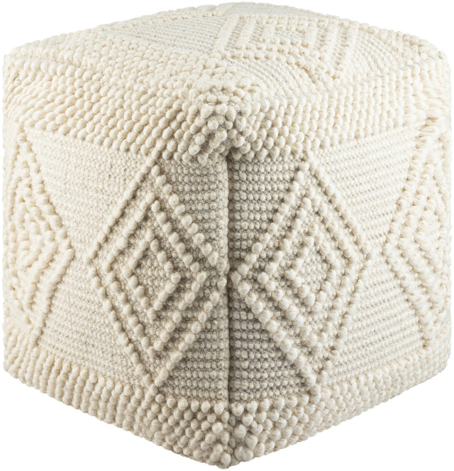 Surya Hygge HGPF-004 18"H x 18"W x 18"D Pouf