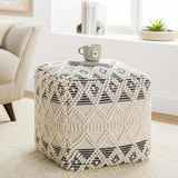 Surya Hygge HGPF-007 18"H x 18"W x 18"D Pouf
