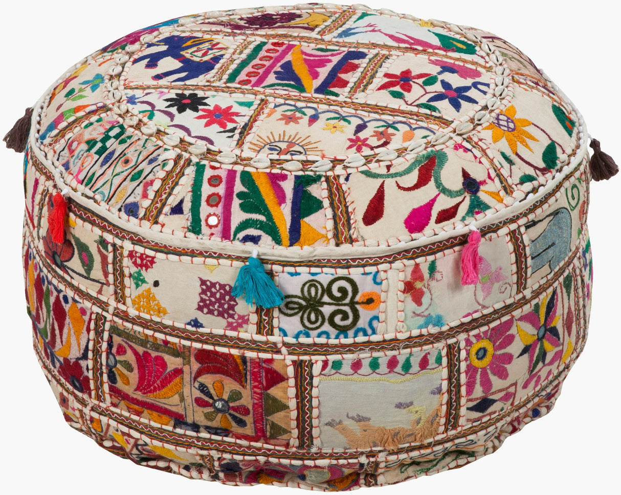 Livabliss Karma POUF-92 12"H x 22"W x 22"D Pouf