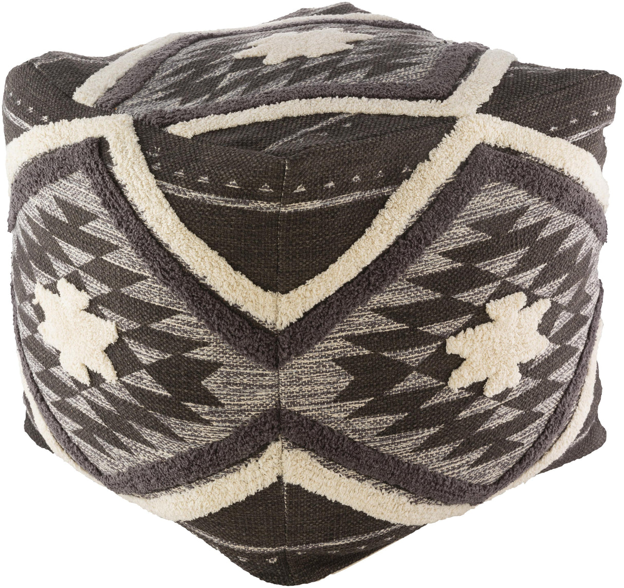 Surya Lachlan LHPF-001 18"H x 18"W x 18"D Pouf