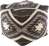 Surya Lachlan LHPF-001 18"H x 18"W x 18"D Pouf