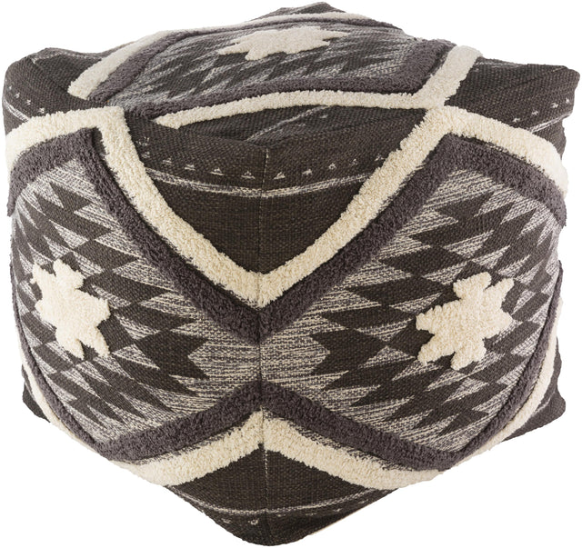 Surya Lachlan LHPF-001 18"H x 18"W x 18"D Pouf