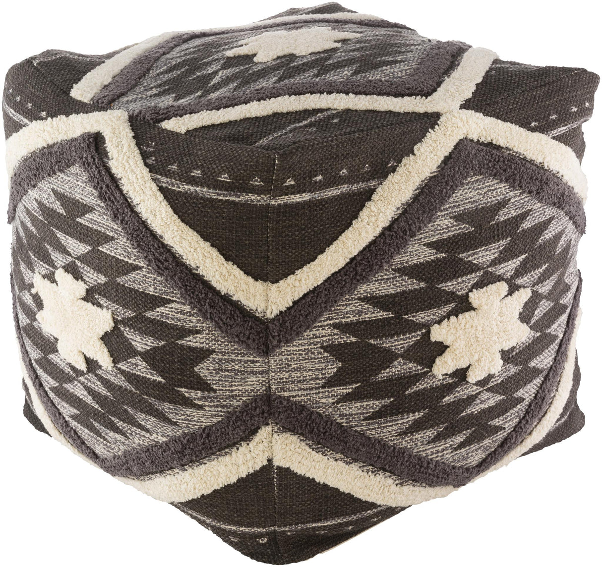 Surya Lachlan LHPF-001 18"H x 18"W x 18"D Pouf