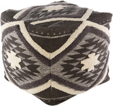 Surya Lachlan LHPF-001 18"H x 18"W x 18"D Pouf