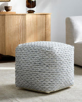 Surya Lanier NIPF-001 18"H x 18"W x 18"D Pouf