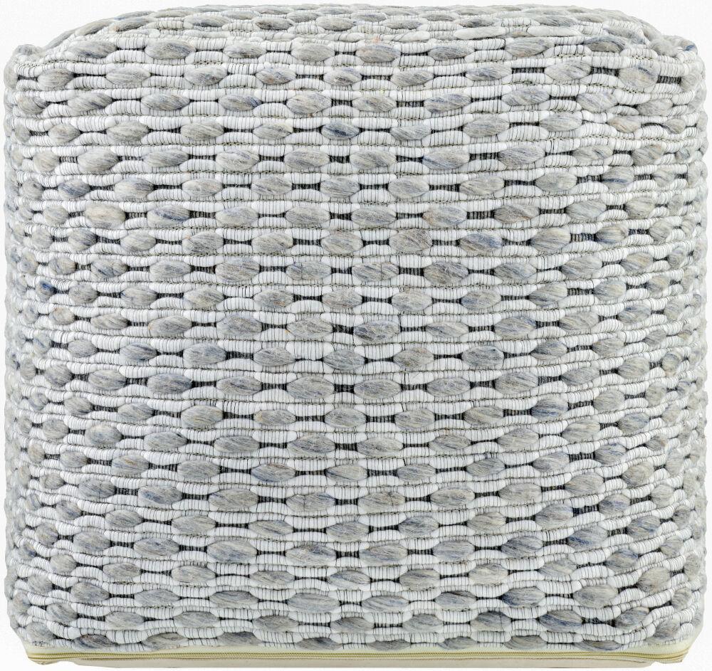 Surya Lanier NIPF-001 18"H x 18"W x 18"D Pouf