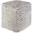 Surya Lanier NIPF-001 18"H x 18"W x 18"D Pouf