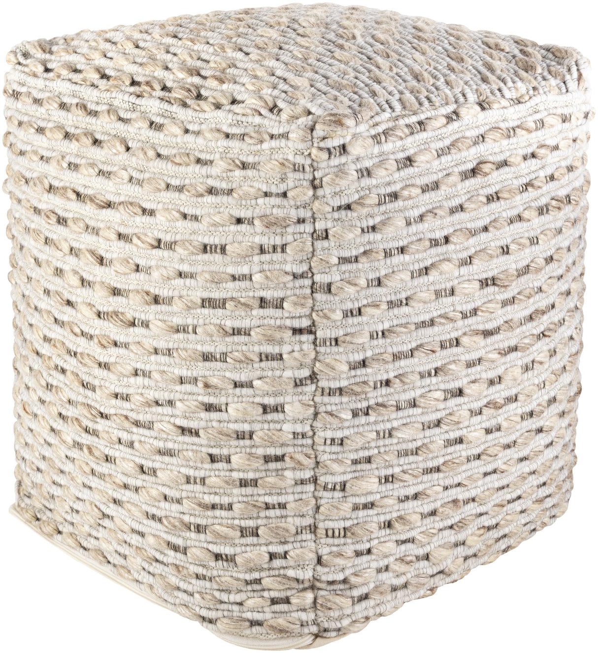 Surya Lanier NIPF-003 18"H x 18"W x 18"D Pouf