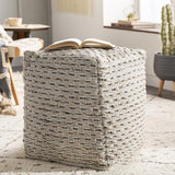 Surya Lanier NIPF-003 18"H x 18"W x 18"D Pouf