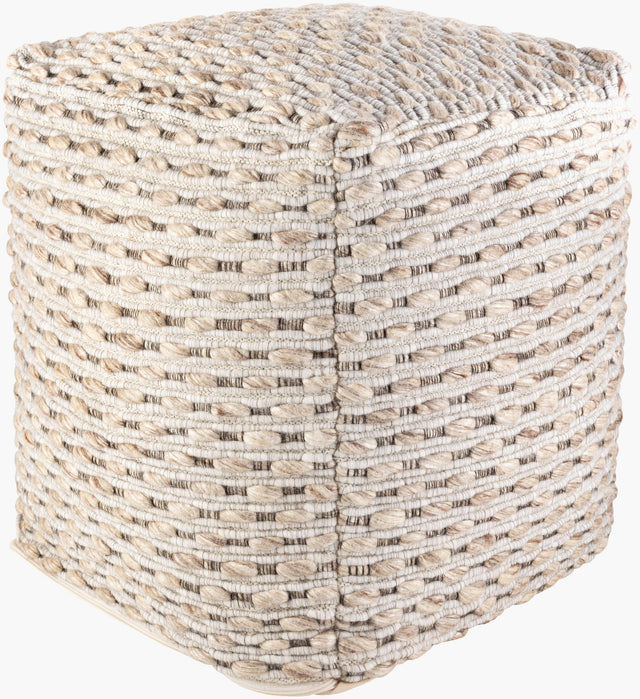 Surya Lanier NIPF-003 18"H x 18"W x 18"D Pouf