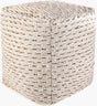 Surya Lanier NIPF-003 18"H x 18"W x 18"D Pouf