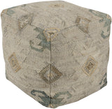 Surya Lenora LNPF-002 18"H x 18"W x 18"D Pouf