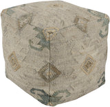 Surya Lenora LNPF-002 18"H x 18"W x 18"D Pouf
