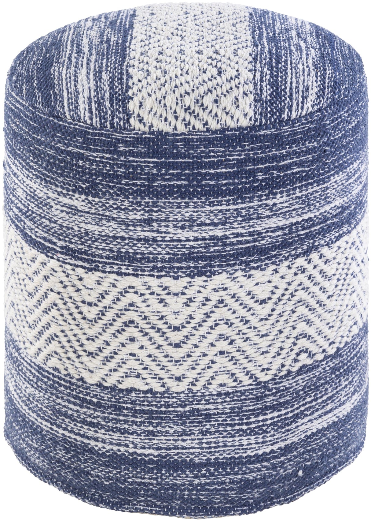 Surya Levi IVPF-002 16"H x 16"W x 16"D Pouf