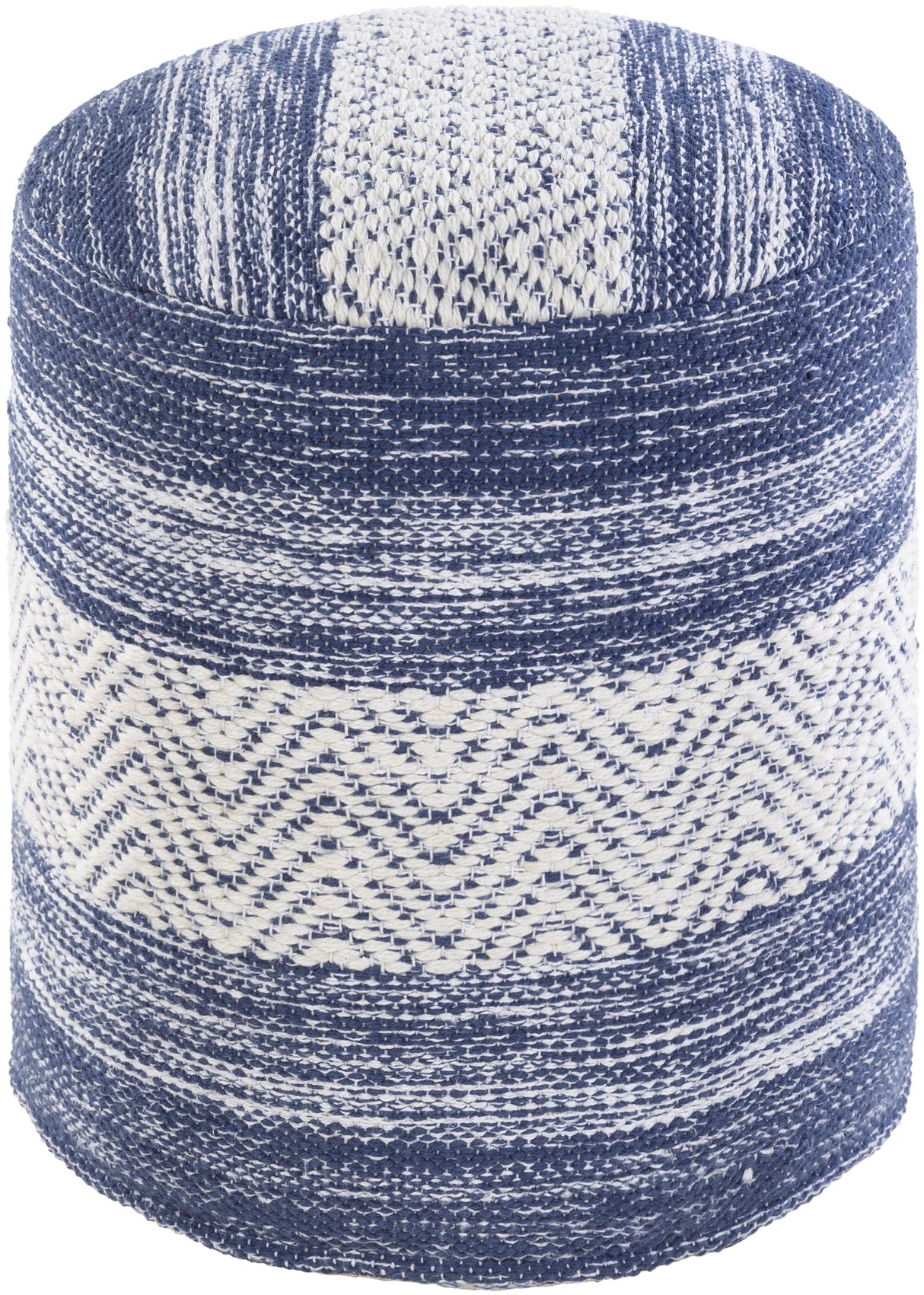 Surya Levi IVPF-002 16"H x 16"W x 16"D Pouf