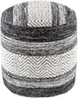 Surya Levi IVPF-003 16"H x 16"W x 16"D Pouf