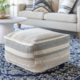 Surya Lorens LRPF-001 13"H x 24"W x 24"D Pouf