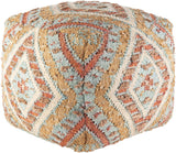 Surya Luanda LUPF-002 18"H x 18"W x 18"D Pouf