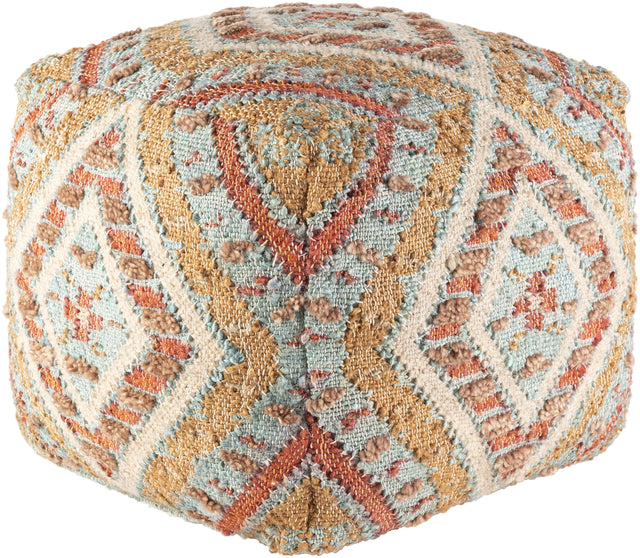 Surya Luanda LUPF-002 18"H x 18"W x 18"D Pouf